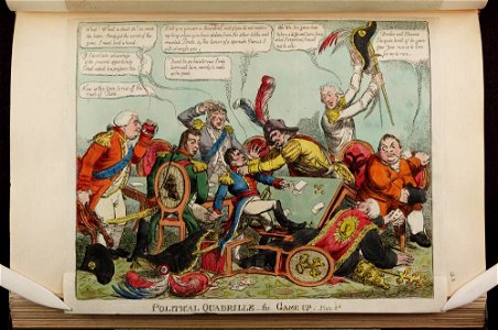 Bodleian Libraries, Political quadrille the game up Plate 2nd
