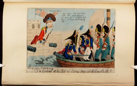 Bodleian Libraries, The centinel at his post or- Boneys peep into Walmer Castle