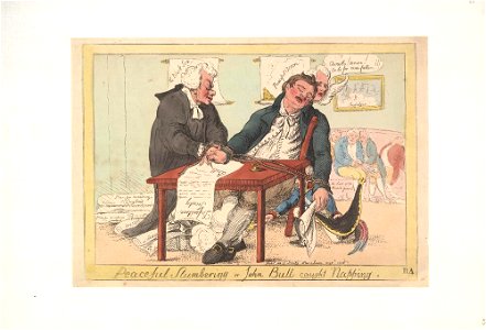 Bodleian Libraries, Peaceful slumbering or- John Bull caught napping