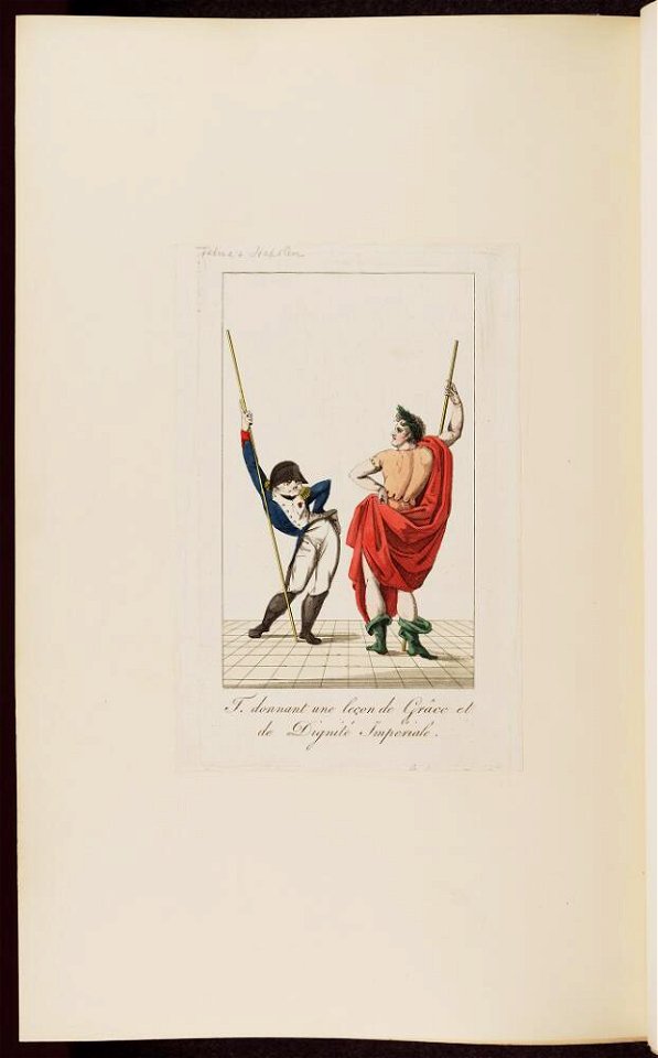 Bodleian Libraries, T donnant une leçon de grâce et de dignité imperiale- Napoleon Bonaparte premier consul s'est rendu à Notre Dame pour y