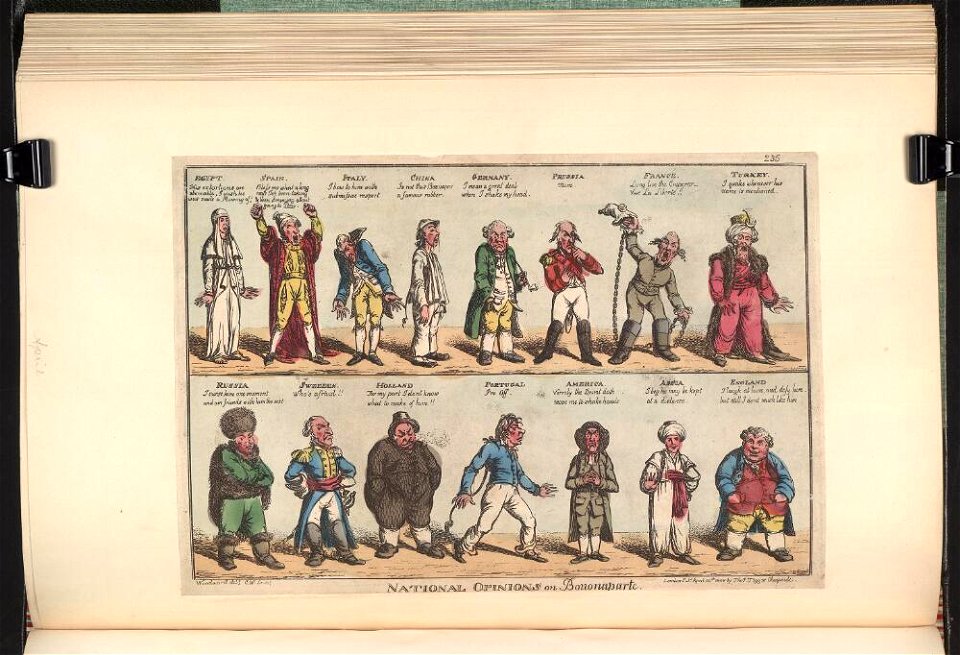 Bodleian Libraries, National opinions on Bononaparte sic