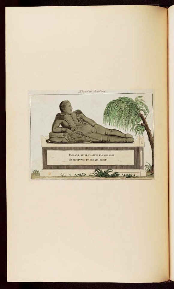Bodleian Libraries, Projet du tombeau- Napoleon Bonaparte premier consul s'est rendu à Notre Dame pour y entendre la Sainte Messe célébrée p