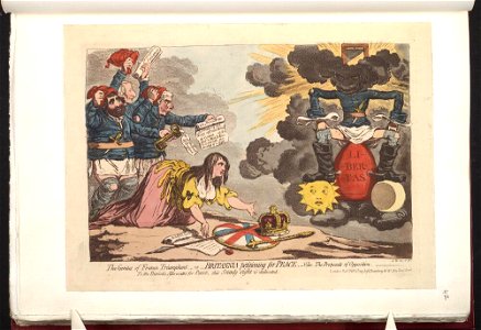 Bodleian Libraries, The genius of France triumphant, or - Britannia petitioning for peace Vide, the proposals of opposition
