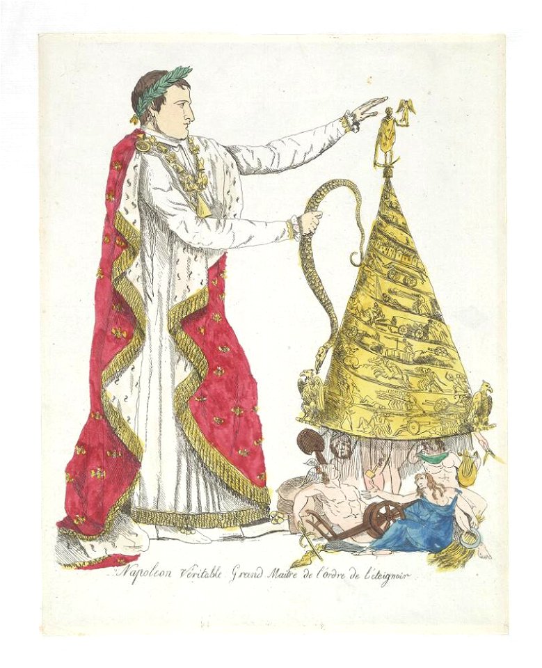 Bodleian Libraries, Napoleon véritable grand maitre de l'ordre de l'éteignoir