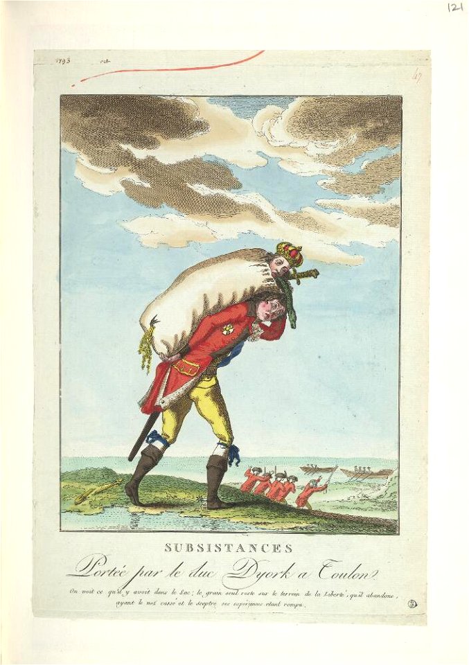 Bodleian Libraries, Subsistances portée par le duc Dyork a sic Toulon