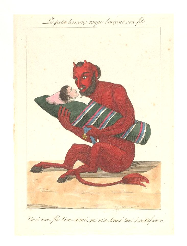 Bodleian Libraries, Le petit homme rouge berçant son fils