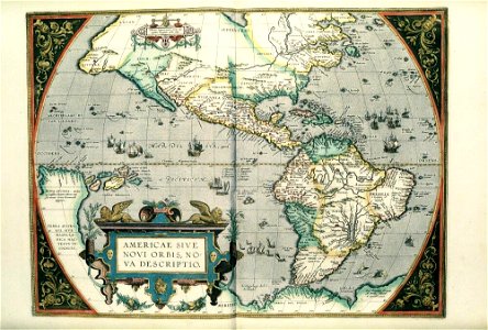 Bodleian Libraries, Ortelius, Americae sive novi orbis, nova descriptio