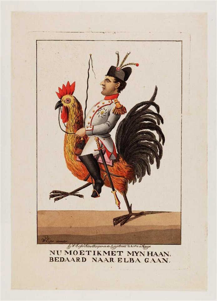 Bodleian Libraries, Nu moet ik met myn haan, bedaard naar Elba gaan- Napoleon Bonaparte premier consul s'est rendu à Notre Dame pour y enten