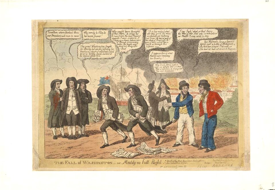 Bodleian Libraries, The fall of Washington or - Maddy in full flight