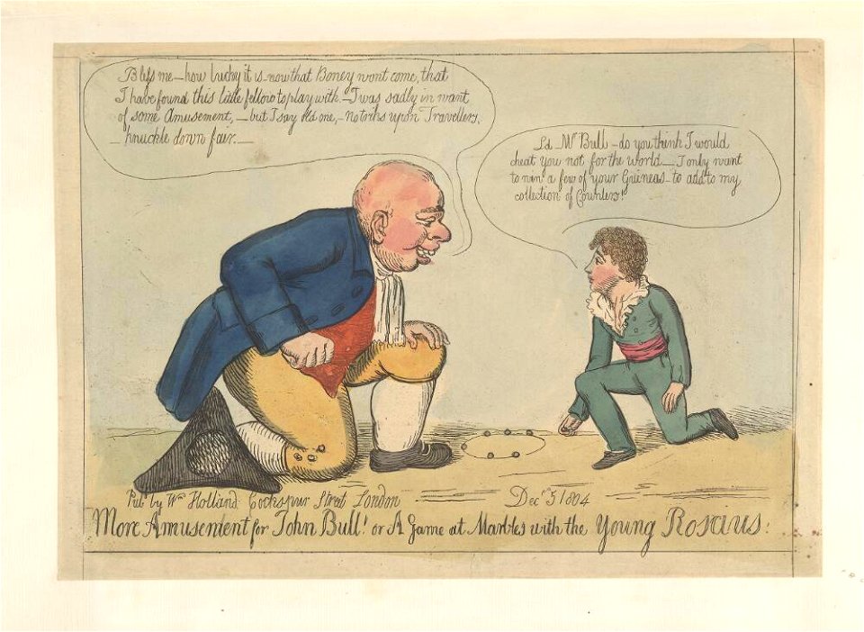 Bodleian Libraries, More amusement for John Bull or- A game at marbles with the young Roscius