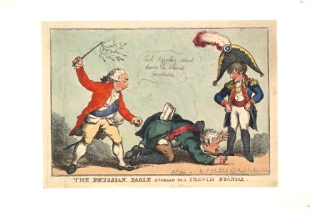Bodleian Libraries, The Prussian eagle humbled to a French spanial