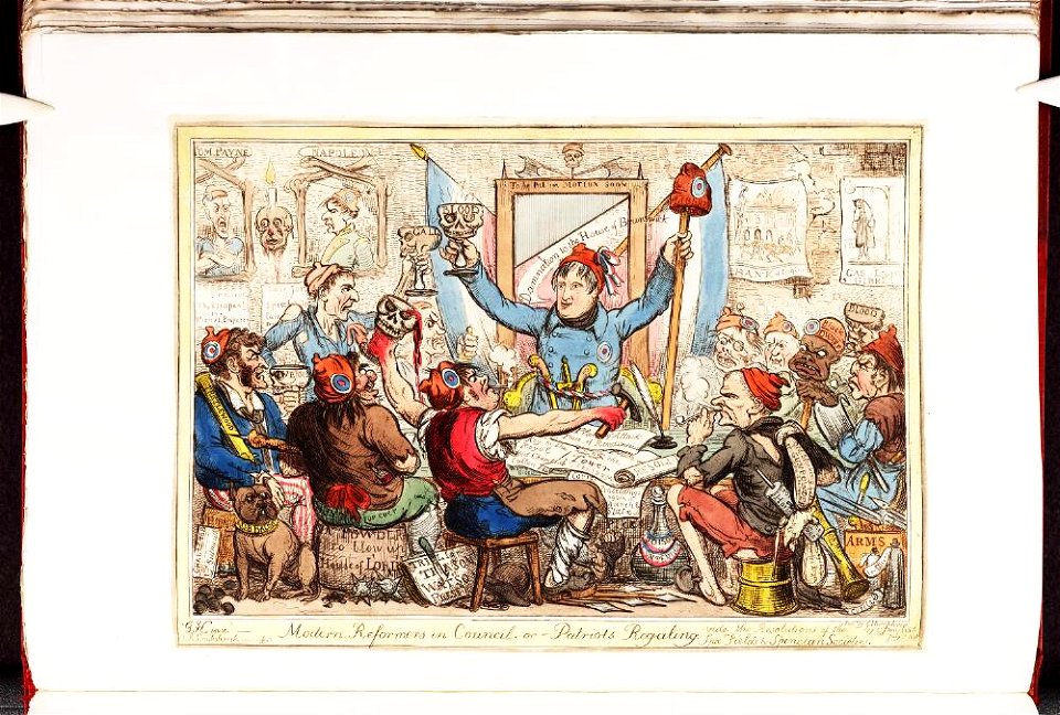 Bodleian Libraries, Modern reformers in council, or - Patriots regaling