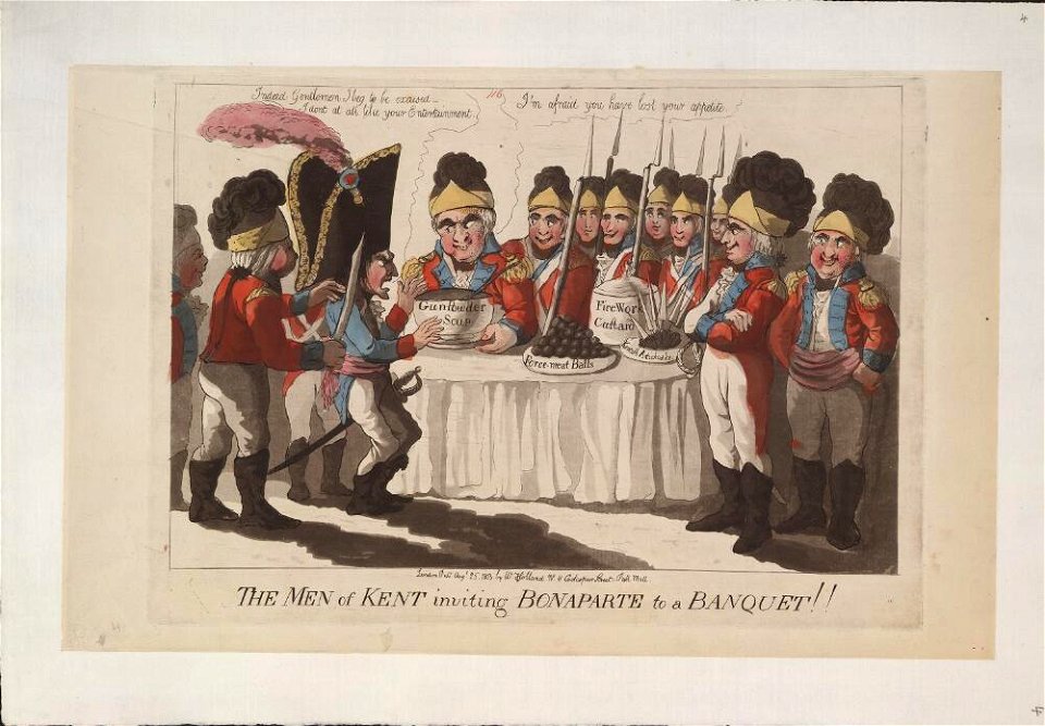 Bodleian Libraries, The Men of Kent inviting Bonaparte to a banquet