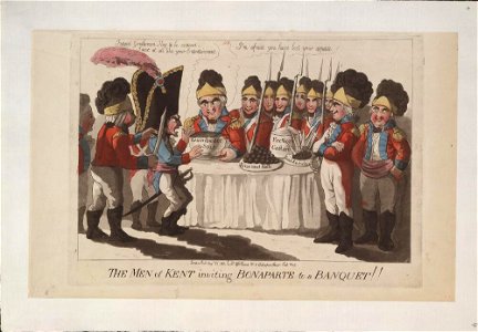 Bodleian Libraries, The Men of Kent inviting Bonaparte to a banquet