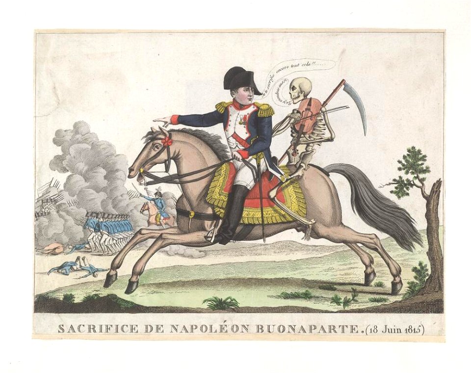 Bodleian Libraries, Sacrifice de Napoléon Buonaparte (18 Juin 1815)