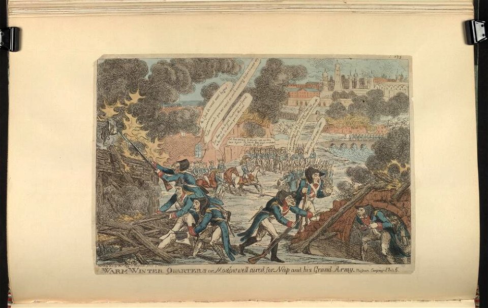 Bodleian Libraries, Warm winter quarters or- Moscow well aired for Nap and his Grand Army