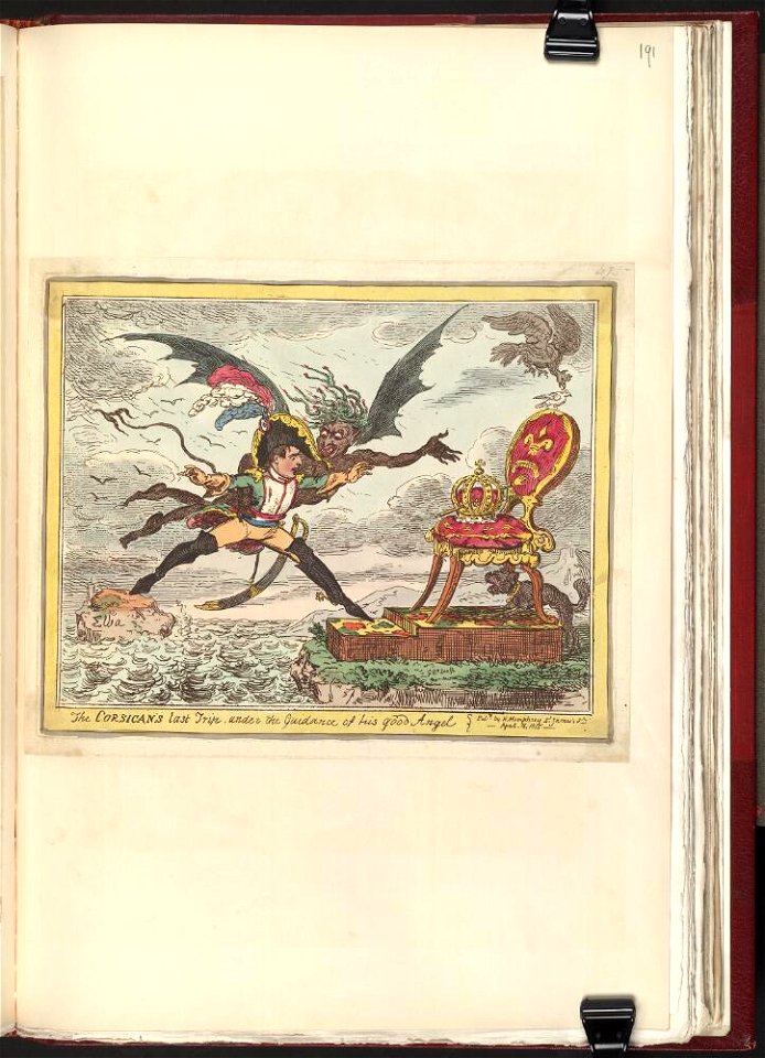 Bodleian Libraries, The Corsican's last trip, under the guidance of his good angel