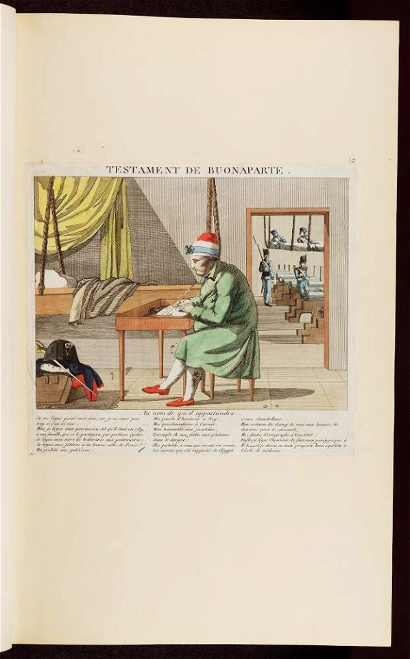 Bodleian Libraries, Testament de Buonaparte- Napoleon Bonaparte premier consul s'est rendu à Notre Dame pour y entendre la Sainte Messe célé