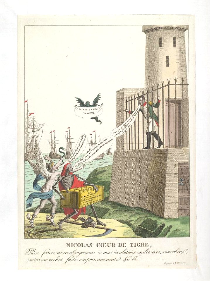 Bodleian Libraries, Nicolas coeur de tigre,- pièce féerie avec changemens à vue, évolutions militaires, marches, contremarches, fuite, empri