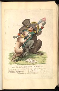 Bodleian Libraries, The bear the bull dog and the monkey