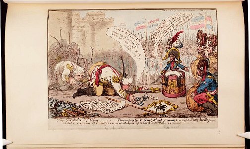Bodleian Libraries, The surrender of Ulm or - Buonaparte and General Mack coming to a right understanding