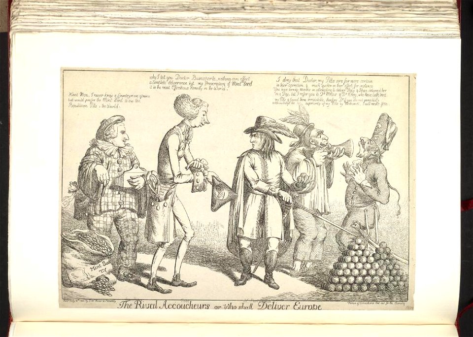 Bodleian Libraries, The rival accoucheurs or- who shall deliver Europe