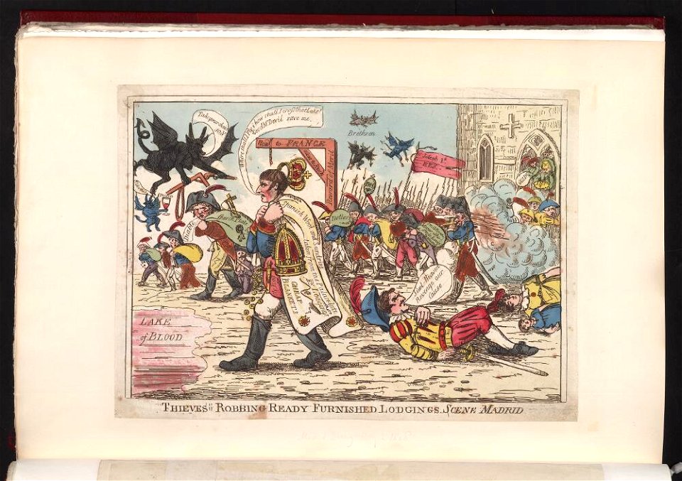 Bodleian Libraries, Thieves robbing ready furnished lodgings Scene Madrid