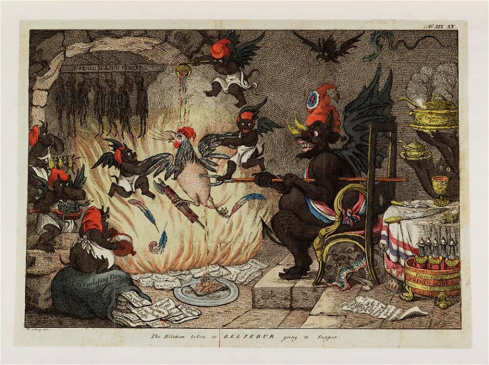 Bodleian Libraries, The kitchen below or- Beelzebub going to supper