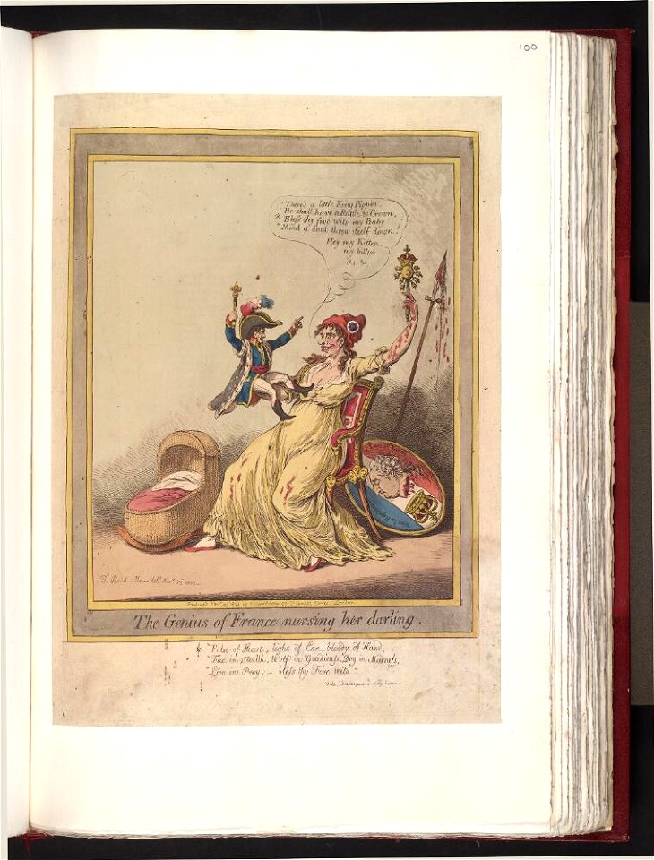 Bodleian Libraries, The genius of France nursing her darling