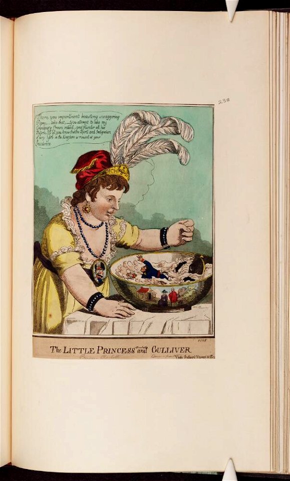 Bodleian Libraries, The Little Princess and Gulliver Vide Gulliver's voyage to England