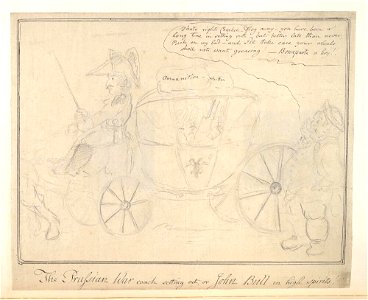Bodleian Libraries, The Prussian war coach setting out, or- John Bull in high spirits