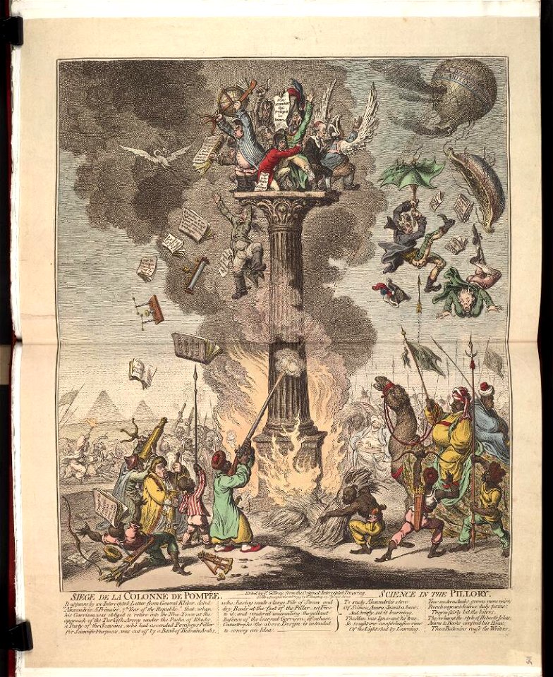 Bodleian Libraries, Siege de la colonne de Pompée- Science in the pillory