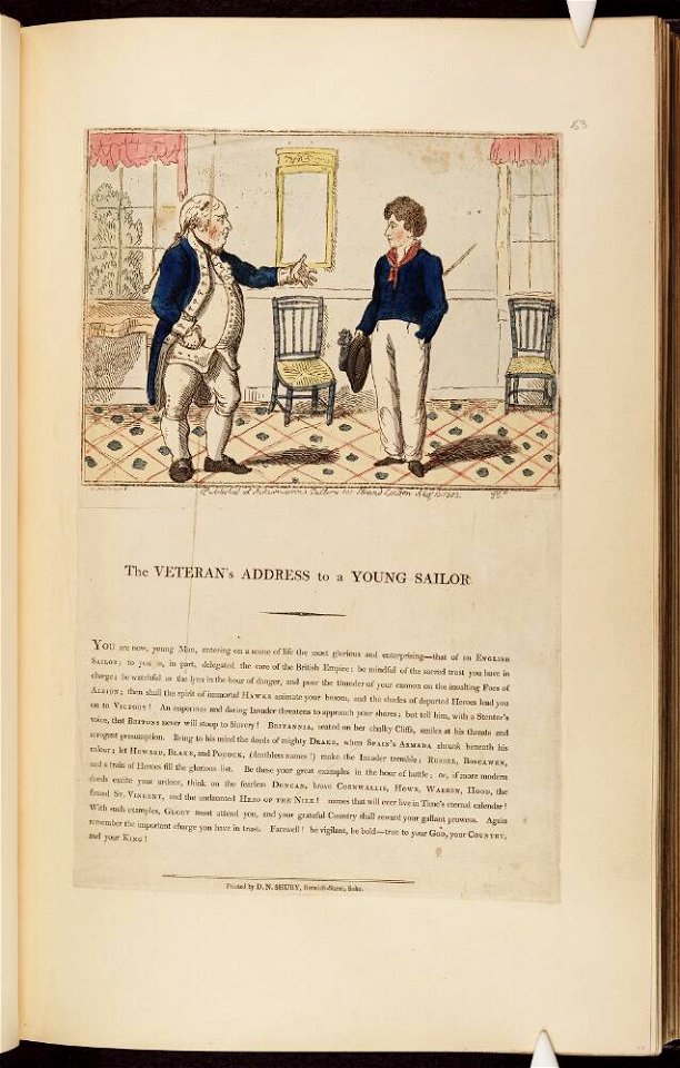 Bodleian Libraries, The veteran's address to a young sailor