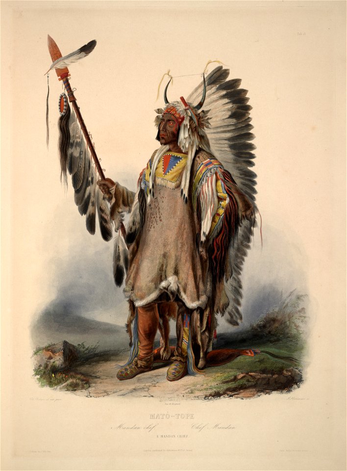 A Mandan chief 0046v