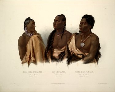 Missouri indian Oto indian and chief of the Puncas 0040v