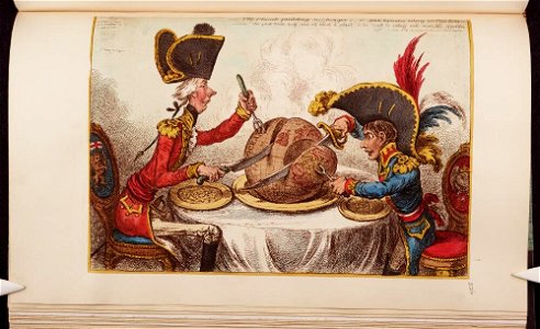 Bodleian Libraries, The plumbpudding in danger or- State epicures taking un petit souper