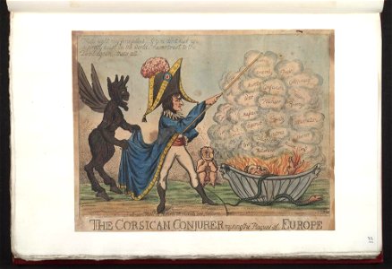 Bodleian Libraries, The Corsican conjuror raising the plagues of Europe