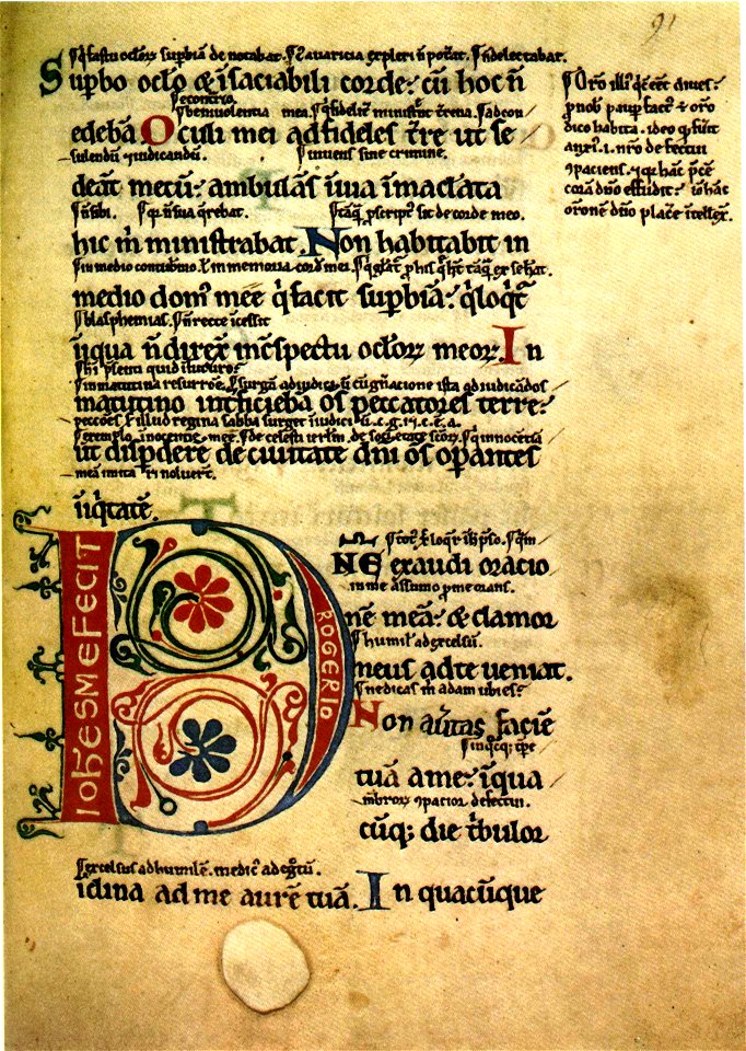 BodleianLibraryAuctD4VIPsalterFol91r