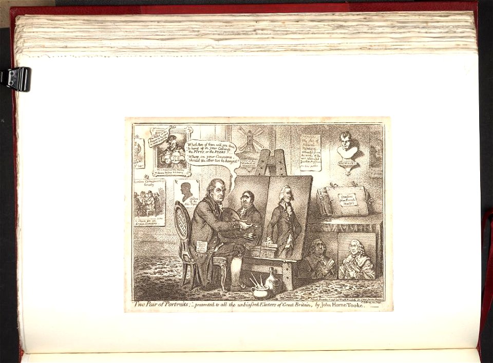 Bodleian Libraries, Two pair of portraits presented to all the unbiassed electors of GreatBritain, by John Horne Tooke