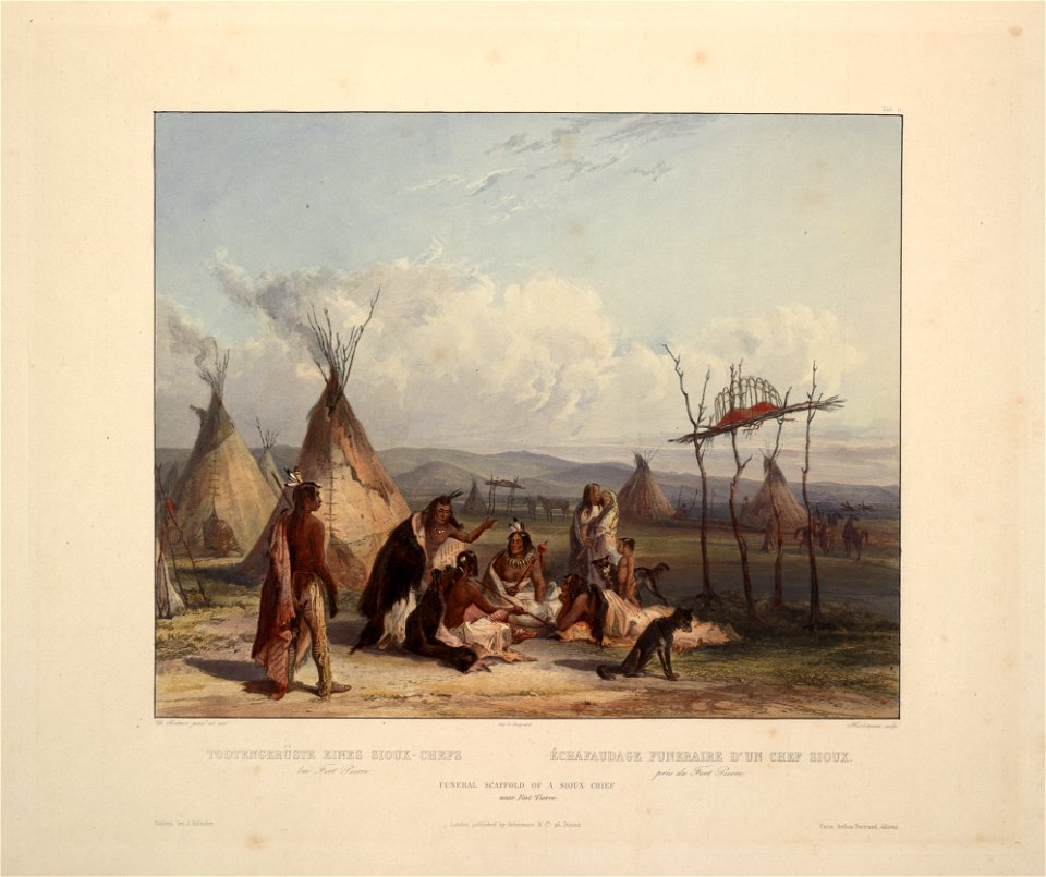 Funeral scaffold of a Sioux chief 0044v
