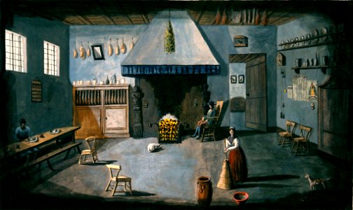 Boerderij-interieur omgeving Maastricht (Ph v Gulpen, 1839)