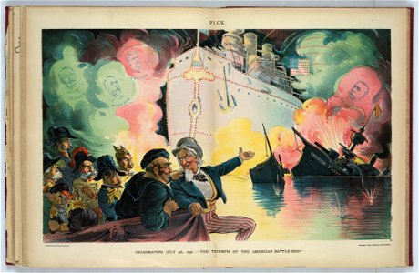 Celebrating July 4th, 1898 - the triumph of the American battle-ship - Keppler. LCCN2012647579