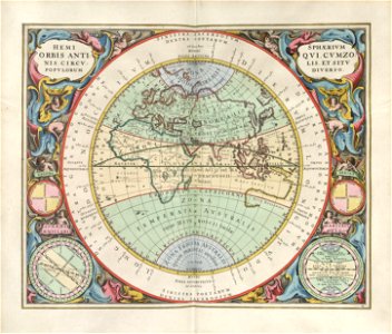 Cellarius Harmonia Macrocosmica - Hemisphaerium Orbis Antiqui