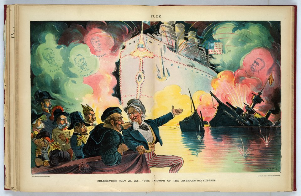 Celebrating July 4th, 1898 - the triumph of the American battle-ship - Keppler. LCCN2012647579
