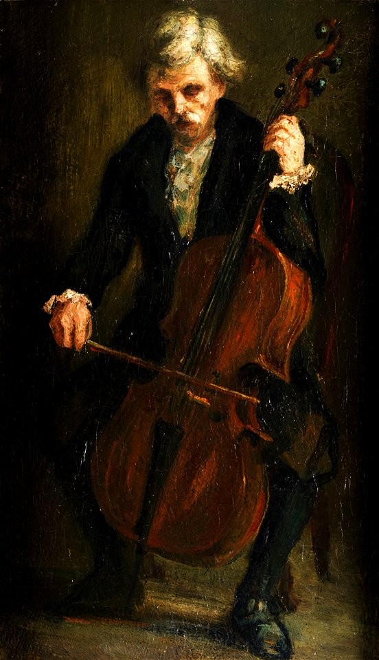 Cellospieler anonym 19Jh