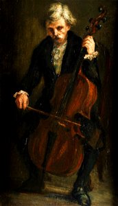 Cellospieler anonym 19Jh