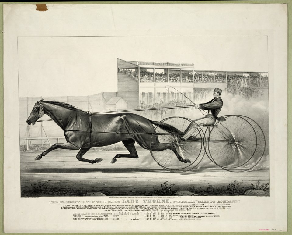 Celebrated trotting mare Lady Thorne, formerly Maid of Ashland LCCN90715609