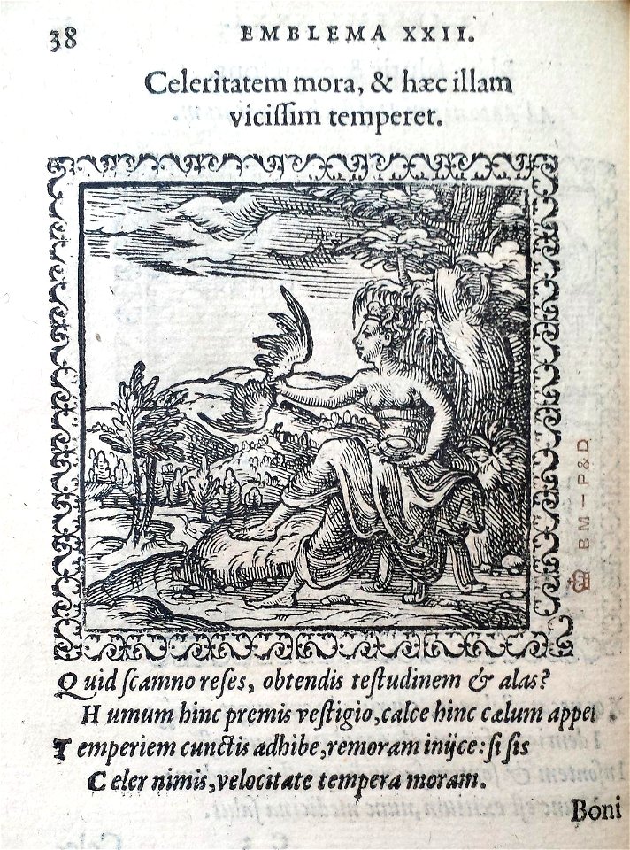 Celeritatem mora, & haecillam vicissim temperet (BM 1972,U.11.32)
