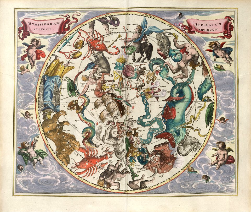 Cellarius Harmonia Macrocosmica - Haemisphaerium Stellatum Australe Antiquum
