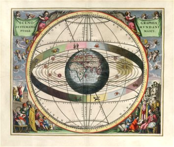 Cellarius Harmonia Macrocosmica - Scenographia Systematis mundani Ptolemaici